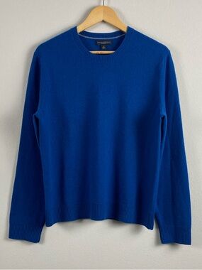 Banana Republic Cashmere Long Sleeve Crewneck Sweater | Blue